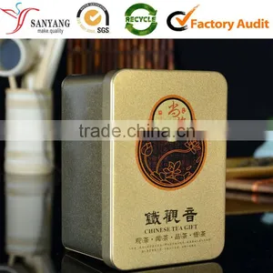 Wholesale Custom Rectangle Metal Tin Storage Box for Tea Waterproof Locking Box thumbnail-1