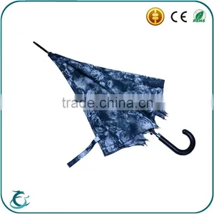 Hot Sale New Design Full Body Print Flower Auto Open Straight Umrbella thumbnail-5