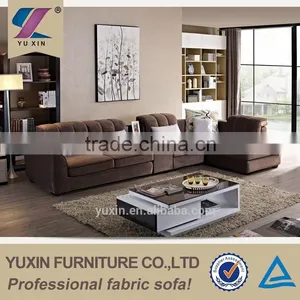 New Design Corner Fabric Sofa, L Shape Sectional Home Sofa Set, Living Room Furniture thumbnail-1