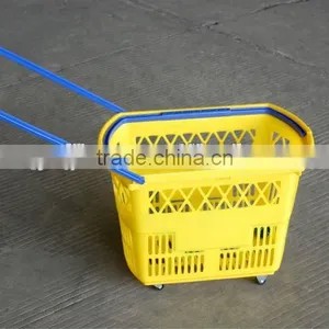 Logo Printing Shopping Basket With Wheels thumbnail-1
