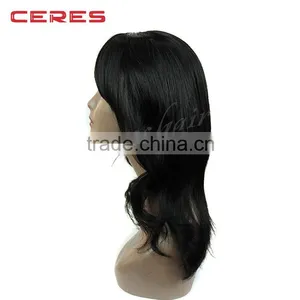 Wholesale Natural Brown Wavy and Curly Noble Synthetic Hair Wig, European Hair Style Wig thumbnail-3