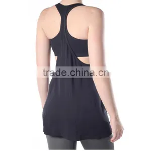 Cheap Plain Activewear for Women Yoga Tanks Crop Tops thumbnail-1