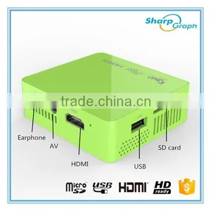 In Stock!!! 2016 High Quality 800 Lumens Cheap Mini Native HD LED USB DLP Projector UC50 1080P 3D Micro Hologram Projector thumbnail-3
