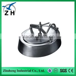 Sanitary Stainless Steel Tank Pressurized Manhole Cover Sealed Manhole Covers thumbnail-4