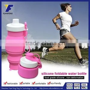 CE / EU,CIQ,FDA,SGS Certification Collapsible Silicone Water Bottles thumbnail-3