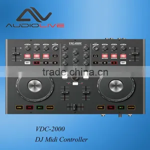 Manufacturer Supply New VDC-2000M Hot Sale Virtual dj Software Inside Usb DJ Midi Controller thumbnail-1