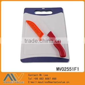 NEW DESIGN HOT SALE PLASTIC CUTTING BOARD WITH S.S KNIFE thumbnail-2