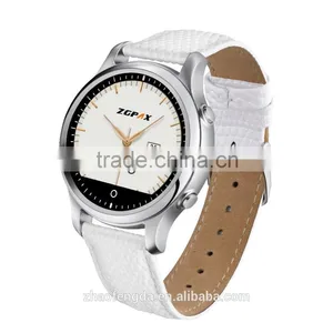 S360 Android Smart Watch for Iphone 5 Bluetooth Price of Phone Leather Smart Watch With 1.22" Display thumbnail-3
