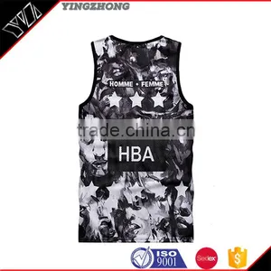 Yingzhong Garment 2016 New Summer Full Over Sublimation Printed Vest thumbnail-1