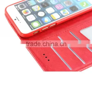 Small Fragrant Wind Leather Wallet Case With Shoulder Strap for Iphone 6 thumbnail-5
