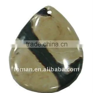 50x40mm Teardrop African Yellow Jasper African Gemstones thumbnail-1