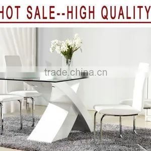 DT-4037 Glass Top Dining Table thumbnail-2