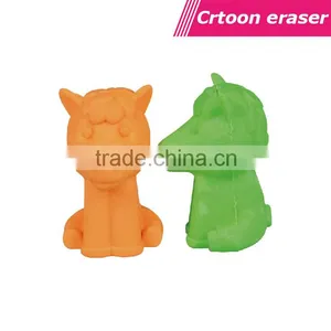 3D Cute Animal Shaped Eraser Pencil Top Eraser thumbnail-1