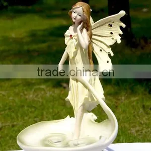 Resin Angel Design Candel Holder for Home Decoration thumbnail-1