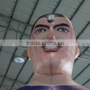 2015 Hot Sale Cheap Outdoor Inflatable Superman Advertising Cartoon Tube thumbnail-4