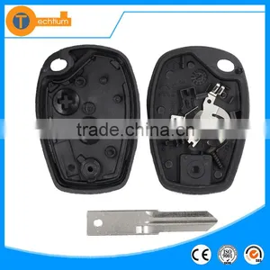 2 Button Key Blanks Wholesale With VAC102 Blade and Logo Car Remote Key Cover Shell House Fob for Renault Sandero Clio Logan thumbnail-3