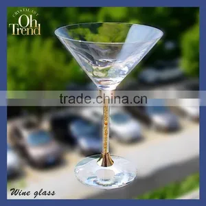 Top Drawer Handmade Lead Free Clear Glass Plate With Rose Gold Mirror Glass thumbnail-1