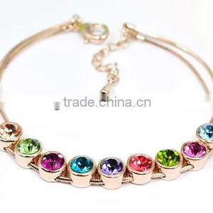 Fashion Rhinestone Decoration Alloy Bangle-ZC9035 thumbnail-1