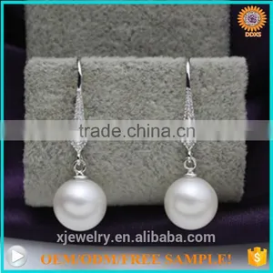 2016 Latest TOP Quality Shell Pearl S925 Silver Jewelry Earrings thumbnail-3