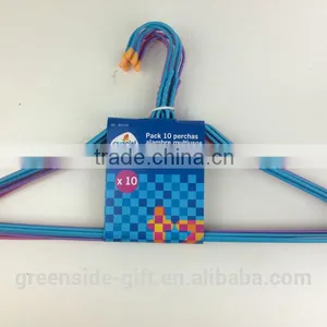 Taizhou GS-6101 Durable PE Coated Metal Plastic Clothes Hanger thumbnail-1