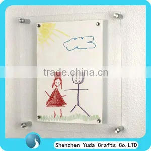 Hot Sexy Handmade Funny Clear Wall Mounted Acrylic Picture Photo Frame With Screw for Gallery Cheap thumbnail-1