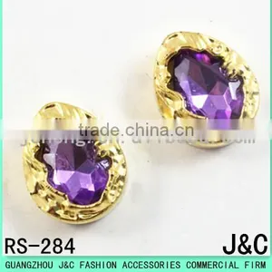 19 * 24 Drop-shaped Purple Acrylic Stone thumbnail-1