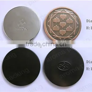 Electroplating Flat Metal Lids For Candles Jars, Black Metal Candle Lids thumbnail-5