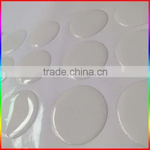 Manufacturer Custom Round Shape Clear Epoxy Resin Dome Sticker thumbnail-2