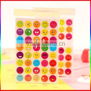 Hot Sale Custom Adhesive Smile Face Happy Face Stickers thumbnail-3