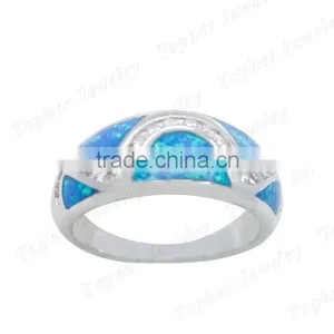 925 Fashion Literary Girl Opal Ring Classic Simple Ring Design thumbnail-2
