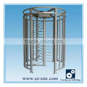 306 Stainless Steel Single Pole Security Gate Full Height Turnstile thumbnail-4