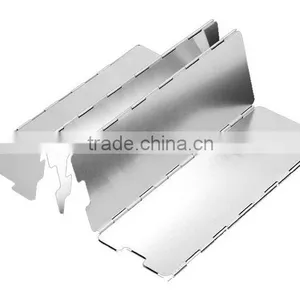 10 Plates Fold Camping Cooker Gas Stove Wind Shield Screen Foldable Outdoor thumbnail-2