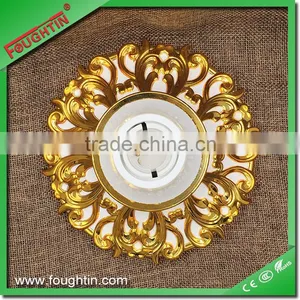 E27 Lamp Holder Big Base Golden Flower Type Electrical Lamp Holder Bracket thumbnail-4
