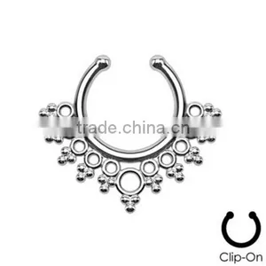 American&European Style New Fashion Fake Nose Ring Non Piercing Nose Ring thumbnail-3