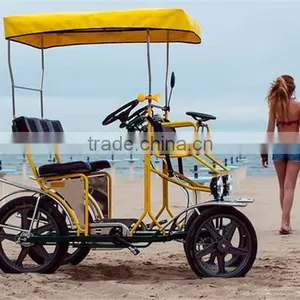 Four Wheel Blue Surrey Deluxe Bike thumbnail-1