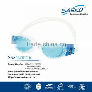 Pacific Junior - Non-toxic Gasket Seal Anti-Glare Open Water Junior Kids Children Swimming Goggles thumbnail-1