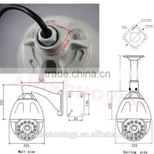 1080p Vandal Proof Indoor /Outdoor 4 Inch PTZ IP Camera With 18 Optional Zoom thumbnail-4