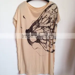 Fashion O Neck Short Sleeves Rayon Cotton t Shirt Casual T Shirt Printing Plus Size t Shirt thumbnail-1