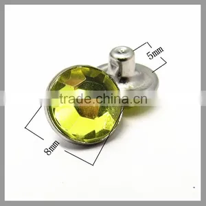Ladys Handbags Metal Crystal Rivets thumbnail-2