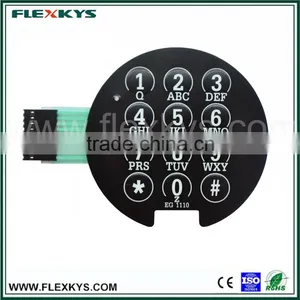 Embossing Key 2.54mm Female Connector Poly Dome Tactile Feedback Membrane Keyboard thumbnail-1