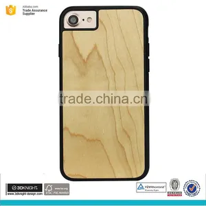 Wood and TPU Mobile Blank Phone Case for Iphone 7 thumbnail-1