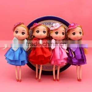 Korea Style New Fashion Hot Sale Amazon Mobile Phone Bag Chain Wedding Derss Dolls Pendant Custom Keychain thumbnail-2