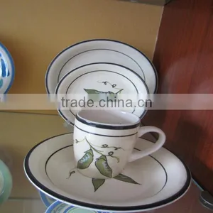 30PCS Handpainted Modern Ceramic Dinnerware Set thumbnail-1