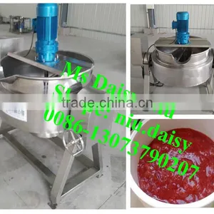 Steam Cooking Kettle With Agitator/double Jacketed Steam Kettles/jacketed Kettle Mixer thumbnail-1