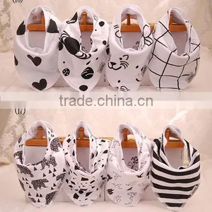 2016 High Quality Cotton Baby Bandana Bibs With 2 Snaps thumbnail-1