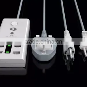 EU UK US Plug 5V 6 Port Usb Socket Charger thumbnail-2