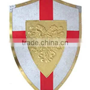 3D Glittery Dragon Shield Plaque Double Plated Gragon With Sword Shield Plaques thumbnail-3