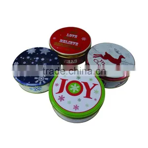 Small Round Tin Candle Tin Containers With Customized Design Printing on the Lid for Candle Holder Tin thumbnail-2
