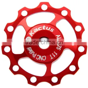 Kactus Cycling MTB Guide Roller Wheel Rear Derailleur Pulley Alluminum Alloy CNC 11T for SHIMANO SRAM thumbnail-5