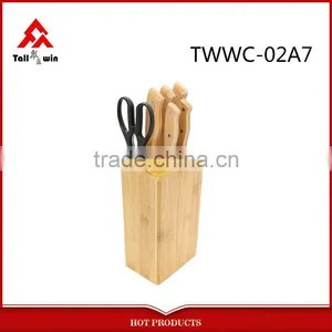 Black Plastic Shark Handle Series 6" Bread Knife thumbnail-3